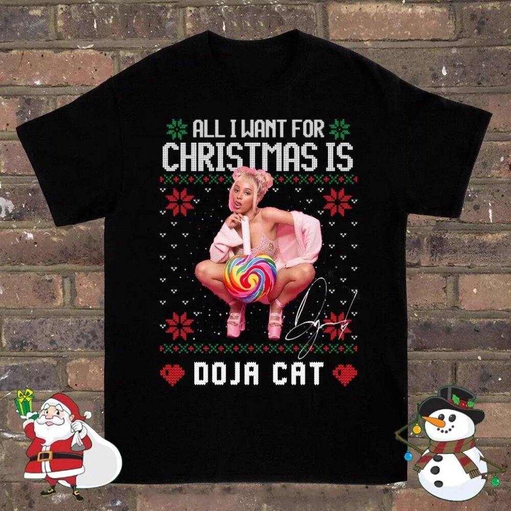 All I Want For Christmas Is Doja Cat T-Shirt Unisex Gift For Fan